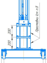 Проставка 200 мм для напольных подъемников П114Е-10-2 и П114Е-16-2 (П114Е-10-2-05.00.000СБ) ЧЗАО