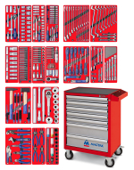 Набор инструментов "ЭКСПЕРТ" в красной тележке, 323 предмета МАСТАК 52-07323R
