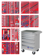 Набор инструментов "ЭКСПЕРТ" в серой тележке, 323 предмета МАСТАК 52-06323G