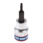 Насадка (бита) торцевая 3/8", Torx, T10, L = 50 мм, с отверстием KING TONY 302710