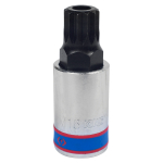 Насадка (бита) торцевая 1/2", Spline, M16, L = 66 мм, с отверстием KING TONY 402B16