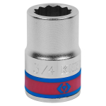 Головка торцевая стандартная двенадцатигранная 3/4", 3/4", дюймовая KING TONY 633024S