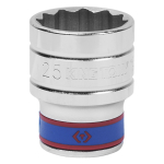 Головка торцевая стандартная двенадцатигранная 1/2", 25 мм KING TONY 433025M